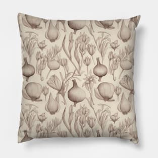 Garlic and Onion pattern, Onion and Garlic Pillow