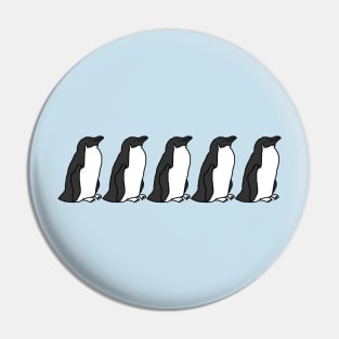 Five Penguins Pin