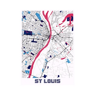 St Louis - Missouri MilkTea City Map T-Shirt