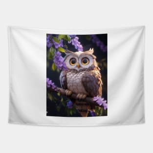 Cute Owl Tapestry