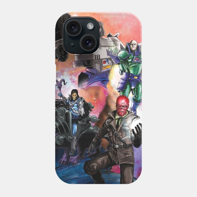 Leaders Of Darkness Phone Case by CrazyPencilComics