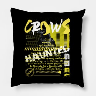 Haunted By Crows Pillow