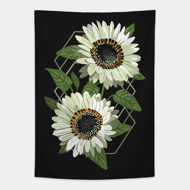 Venidium Zulu Warrior Flowers (White Monarch of The Veldt) Tapestry by lents