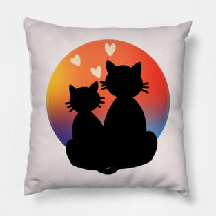 Sunset lovers Pillow