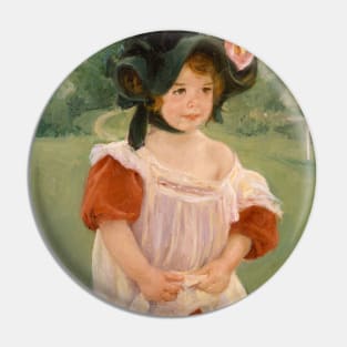 Spring: Margot Standing in a Garden by Mary Cassatt Pin