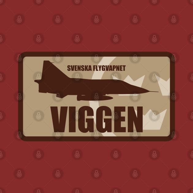 Swedish Air Force Viggen Patch (desert subdued) by TCP