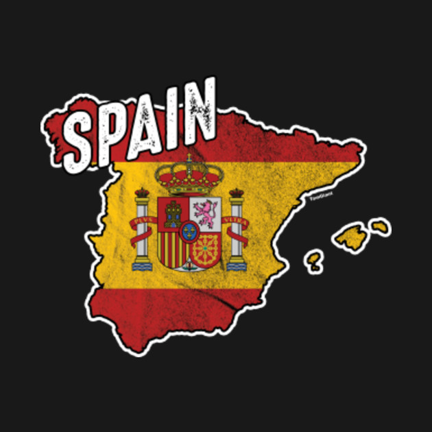 Discover Spain Map - Spain - T-Shirt