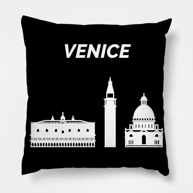 Venice Skyline, Italy Pillow by maro_00