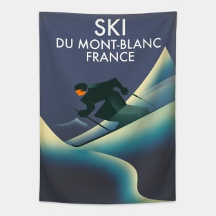 Ski Mont Blanc France Tapestry