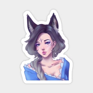 Kitsune Girl Magnet