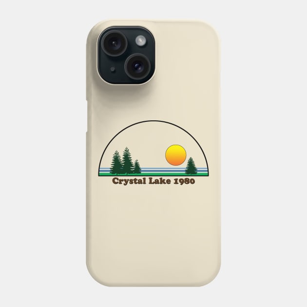 Crystal Lake 1980 Phone Case by GloopTrekker