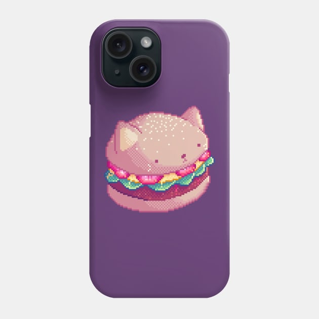 Cat Burger Phone Case by gabdoesdesign