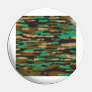Camouflage Teal Pin