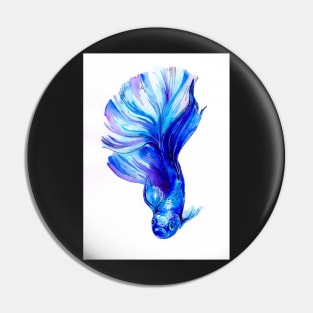 Betta Fish Blue Pin