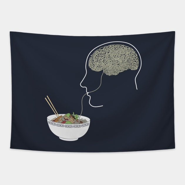 Noodle Brain Tapestry by 319heads