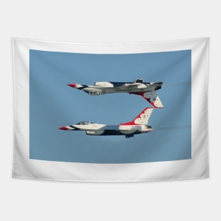 US Air Force Thunderbirds F-16 Fighting Falcons Tapestry