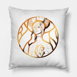 White and Gold 56 Beauty Pillow