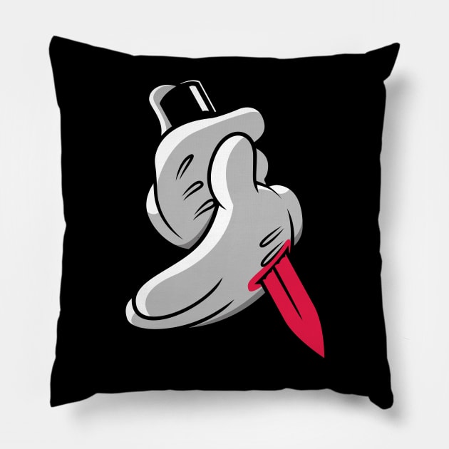 Bleeding hand Pillow by irsananwar