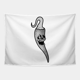 Chili Pepper Skull Tapestry