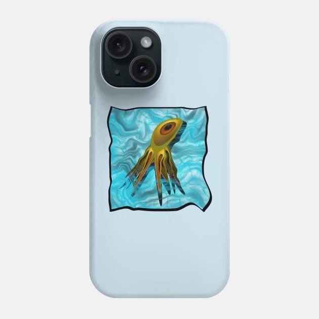 Cyclops Octopus Phone Case by Zenferren