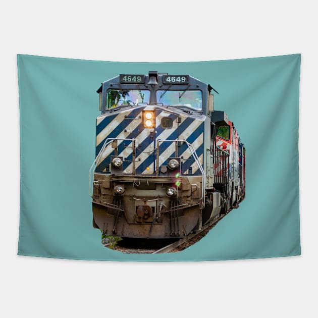 Canadian Locomotive Tapestry by dalyndigaital2@gmail.com