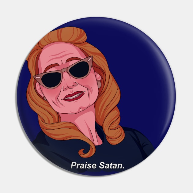 Praise Satan Pin by GabrielaBarros