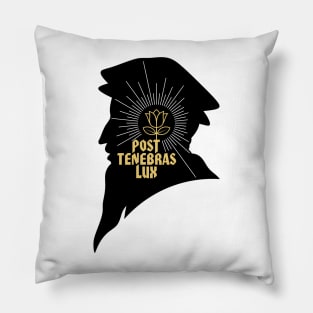 Christian illustration. Light After Darkness. Pillow