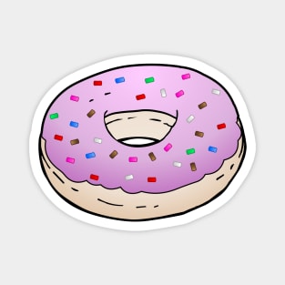 Donut Light Purple Glaze Sprinkles Magnet