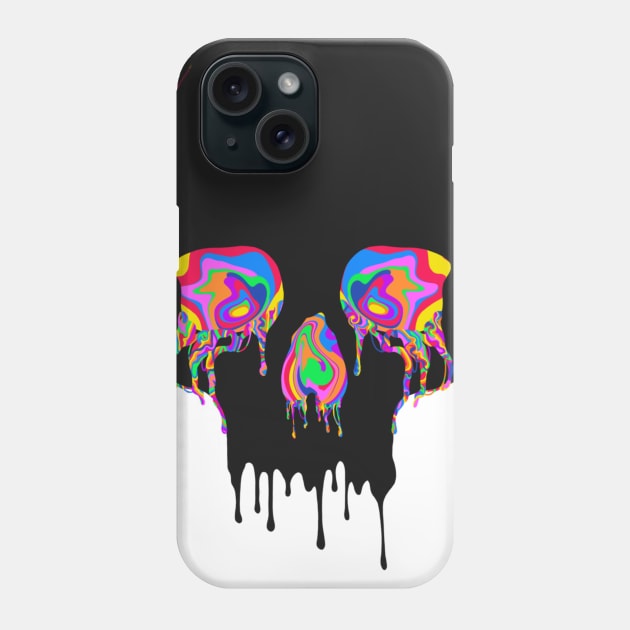 Psychedelic Skull Phone Case by Cheerhio