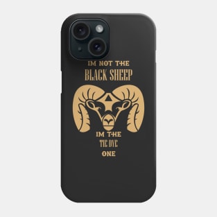 i'm not the black sheep im the tie dye one Phone Case