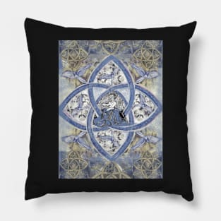 Virgo Celtic Mandala Pillow
