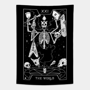21. THE WORLD TAROT CARD T-SHIRT Tapestry