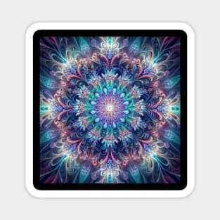 abstract art "snowflake" Magnet