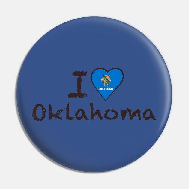 I Love Oklahoma Pin by JellyFish92