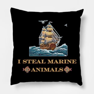 I Steal Marine Animals Pillow