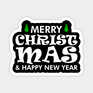 Merry christmas and happy new year  Christmas gift Magnet