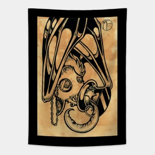 Sir Battington - Sepia Tone - Bat Tapestry