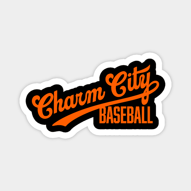 Charm City Baseball Magnet by Throwzack