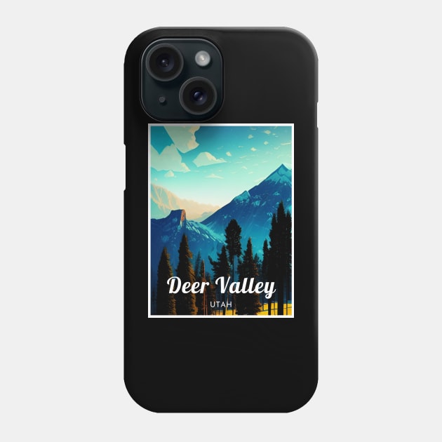 Deer Valley Utah United States ski Phone Case by UbunTo