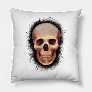 Skelly on Black Pillow