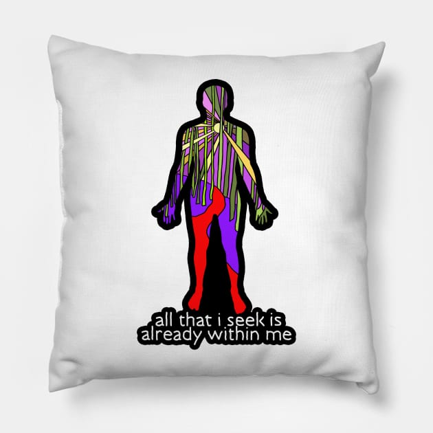 Within Me Pillow by Nerdpins