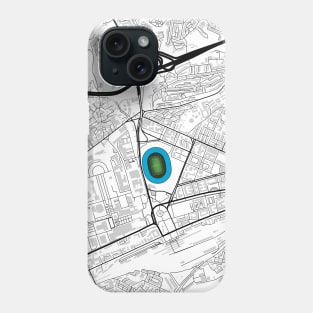 SSC Napoli Stadium map design white Phone Case