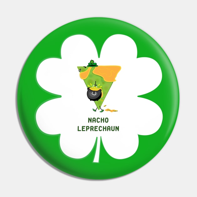 Nacho Leprechaun Green Tortilla Man Pin by Sanford Studio