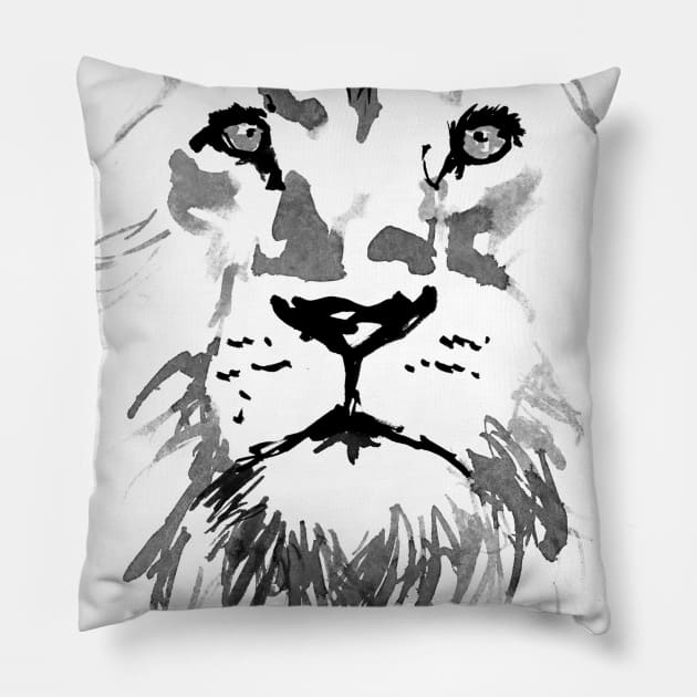 lion 04 Pillow by pechane