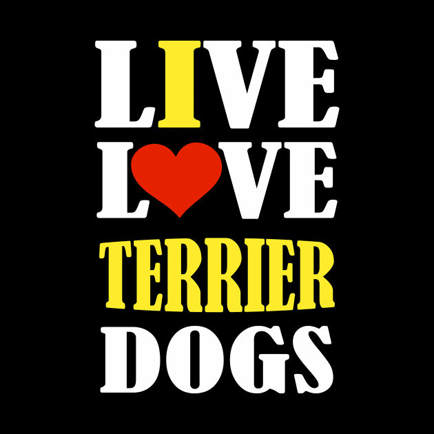live love terrier dogs by premium_designs