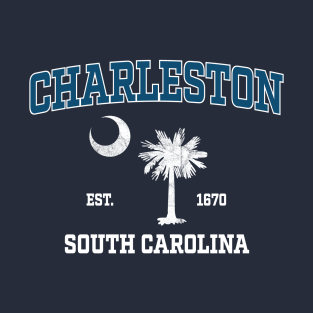 Charleston South Carolina Palmetto Athletic Arch T-Shirt