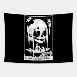 Love in the eyes of death Tapestry