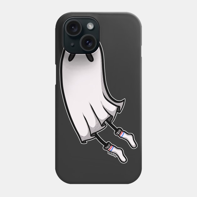 Tube Sock Ghost Phone Case by Jan Grackle