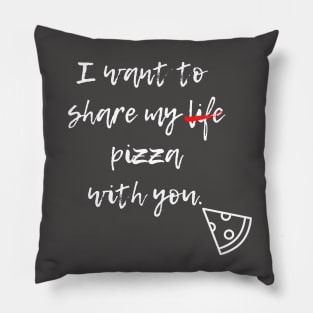 Valentines Pizza Love Pillow