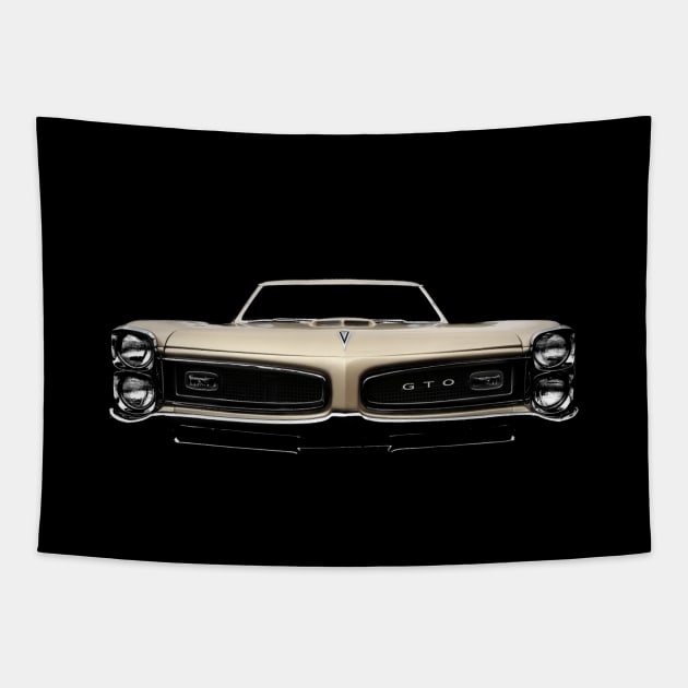 1966 Pontiac GTO - high contrast Tapestry by mal_photography